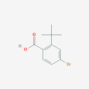 molecular formula C11H13BrO2 B3238195 4-Bromo-2-tert-butylbenzoic acid CAS No. 14034-99-2