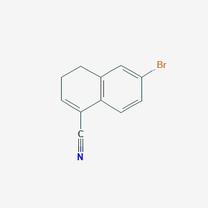 molecular formula C11H8BrN B3238215 1-Naphthalenecarbonitrile, 6-bromo-3,4-dihydro- CAS No. 140377-97-5