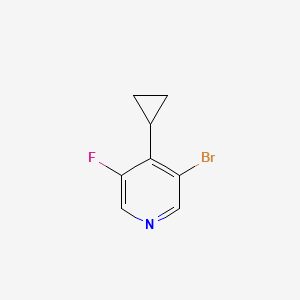 molecular formula C8H7BrFN B3238219 3-Bromo-4-cyclopropyl-5-fluoropyridine CAS No. 1404367-12-9