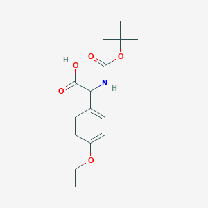 molecular formula C15H21NO5 B3238241 2-{[(Tert-butoxy)carbonyl]amino}-2-(4-ethoxyphenyl)acetic acid CAS No. 1404877-92-4