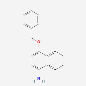 molecular formula C17H15NO B3238262 4-(Benzyloxy)naphthalen-1-amine CAS No. 1405356-89-9