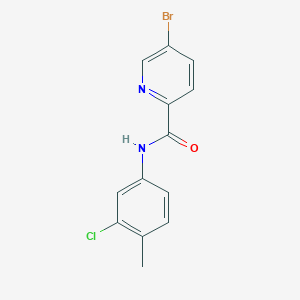 5-bromo-N-(3-chloro-4-methylphenyl)pyridine-2-carboxamide