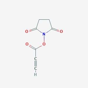molecular formula C7H5NO4 B3238286 (2,5-dioxopyrrolidin-1-yl) prop-2-ynoate CAS No. 140681-41-0