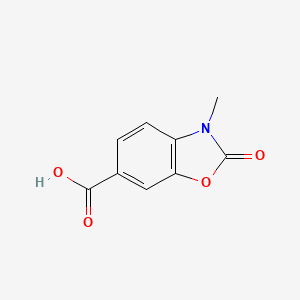 molecular formula C9H7NO4 B3238326 3-methyl-2-oxo-1,3-benzoxazole-6-carboxylic acid CAS No. 140934-94-7