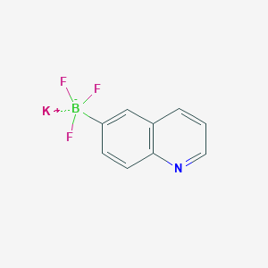 molecular formula C9H6BF3KN B3238360 Potassium quinoline-6-trifluoroborate CAS No. 1411985-98-2