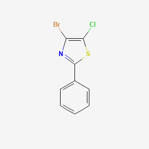 molecular formula C9H5BrClNS B3238374 4-Bromo-5-chloro-2-phenylthiazole CAS No. 141305-42-2