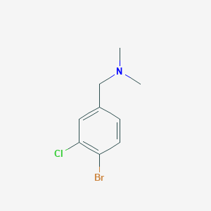 molecular formula C9H11BrClN B3238417 (4-Bromo-3-chlorobenzyl)dimethylamine CAS No. 1414870-53-3