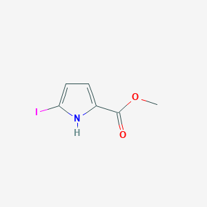 molecular formula C6H6INO2 B3238727 Methyl 5-iodo-1H-pyrrole-2-carboxylate CAS No. 1416549-09-1