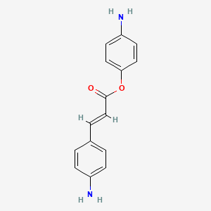 molecular formula C15H14N2O2 B3238760 (E)-4-Aminophenyl 3-(4-aminophenyl)acrylate CAS No. 1417169-65-3