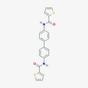 molecular formula C22H16N2O2S2 B323898 N-[4'-(THIOPHENE-2-AMIDO)-[1,1'-BIPHENYL]-4-YL]THIOPHENE-2-CARBOXAMIDE 