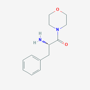 molecular formula C13H18N2O2 B3239041 Morpholine, 4-[(2S)-2-amino-1-oxo-3-phenylpropyl]- CAS No. 141834-13-1