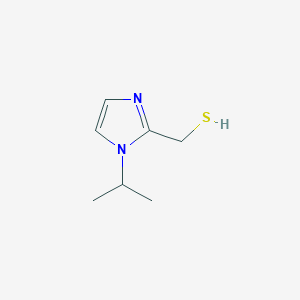molecular formula C7H12N2S B3239168 (1-isopropyl-1H-imidazol-2-yl)methanethiol CAS No. 1420801-71-3