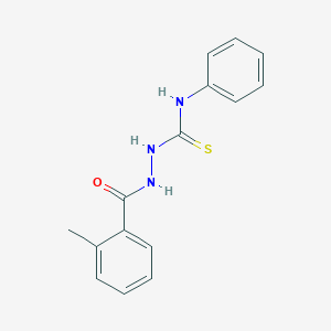 molecular formula C15H15N3OS B323923 2-METHYL-N-[(PHENYLCARBAMOTHIOYL)AMINO]BENZAMIDE 