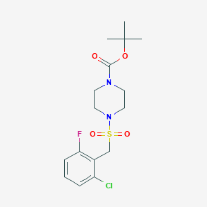 tert-Butyl 4-((2-chloro-6-fluorobenzyl)sulfonyl)piperazine-1-carboxylate