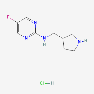 5-fluoro-N-(pyrrolidin-3-ylmethyl)pyrimidin-2-amine hydrochloride