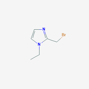 molecular formula C6H9BrN2 B3239453 2-(bromomethyl)-1-ethyl-1H-imidazole CAS No. 1420957-14-7