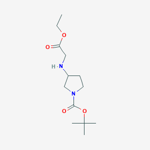 tert-Butyl 3-((2-ethoxy-2-oxoethyl)amino)pyrrolidine-1-carboxylate