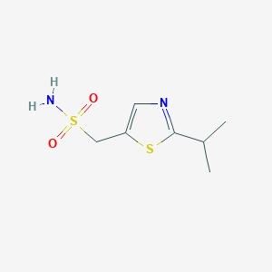 molecular formula C7H12N2O2S2 B3239542 (2-Isopropylthiazol-5-yl)methanesulfonamide CAS No. 1420993-46-9