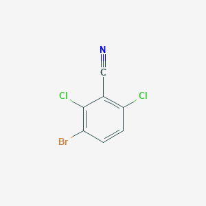 molecular formula C7H2BrCl2N B3239784 3-Bromo-2,6-dichlorobenzonitrile CAS No. 1421620-35-0