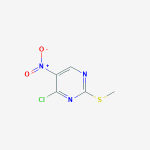 molecular formula C5H4ClN3O2S B3239797 4-Chloro-2-(methylthio)-5-nitropyrimidine CAS No. 1421691-20-4