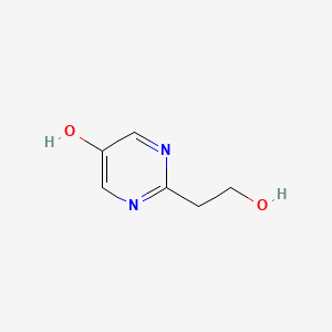 molecular formula C6H8N2O2 B3239822 2-(2-Hydroxyethyl)pyrimidin-5-ol CAS No. 1422343-89-2