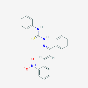 molecular formula C23H20N4O2S B323987 3-(3-METHYLPHENYL)-1-[(Z)-[(2E)-3-(2-NITROPHENYL)-1-PHENYLPROP-2-EN-1-YLIDENE]AMINO]THIOUREA 