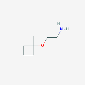 molecular formula C7H15NO B3239913 2-(1-Methylcyclobutoxy)ethan-1-amine CAS No. 1423117-07-0