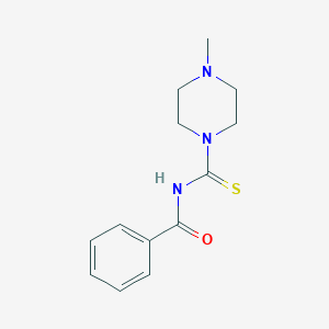 molecular formula C13H17N3OS B323994 N-(4-methylpiperazine-1-carbothioyl)benzamide 