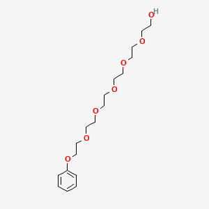 molecular formula C18H30O7 B3239999 Hexaethylene glycol monophenyl ether CAS No. 14260-95-8