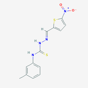B324006 1-(3-methylphenyl)-3-[(E)-(5-nitrothiophen-2-yl)methylideneamino]thiourea CAS No. 5280-20-6