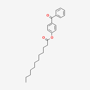 molecular formula C25H32O3 B3240221 4-Benzoylphenyl dodecanoate CAS No. 142857-24-7