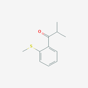 molecular formula C11H14OS B3240321 2-Methyl-1-[2-(methylsulfanyl)phenyl]propan-1-one CAS No. 1432037-01-8