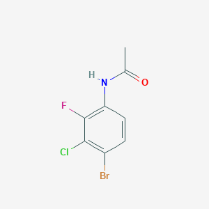 molecular formula C8H6BrClFNO B3240394 N-(4-bromo-3-chloro-2-fluorophenyl)acetamide CAS No. 143360-05-8