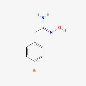 molecular formula C8H9BrN2O B3240412 2-(4-Bromophenyl)-1-(hydroxyimino)ethylamine CAS No. 1433999-78-0
