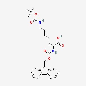 molecular formula C27H34N2O6 B3240418 Fmoc-D,L-hlys(Boc) CAS No. 1434054-86-0
