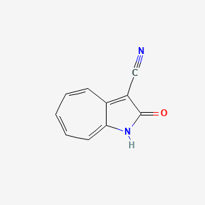 molecular formula C10H6N2O B3240440 3-cyanocyclohepta[B]pyrrol-2(1H)-one CAS No. 1435-20-7
