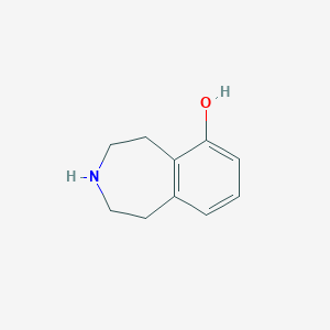 molecular formula C10H13NO B3240460 2,3,4,5-tetrahydro-1H-3-benzazepin-6-ol CAS No. 143620-35-3