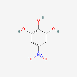 molecular formula C6H5NO5 B3240591 5-nitrobenzene-1,2,3-triol CAS No. 14416-24-1