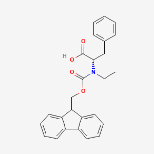 molecular formula C26H25NO4 B3240787 N-Fmoc-N-ethyl-L-phenylalanine CAS No. 1446478-16-5