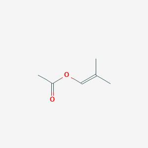 molecular formula C6H10O2 B3240863 1-Propen-1-ol, 2-methyl-, 1-acetate CAS No. 14478-14-9