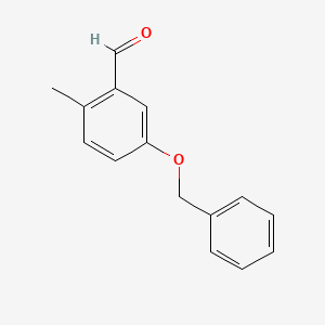 molecular formula C15H14O2 B3240991 5-(Benzyloxy)-2-methylbenzaldehyde CAS No. 1450931-38-0