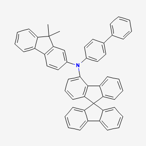 molecular formula C52H37N B3241001 N-([1,1'-Biphenyl]-4-yl)-N-(9,9-dimethyl-9H-fluoren-2-yl)-9,9'-spirobi[fluoren]-4-amine CAS No. 1450933-88-6