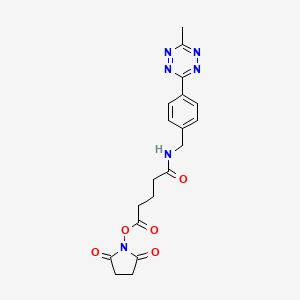 molecular formula C19H20N6O5 B3241296 Bz-(Me)Tz-NHS CAS No. 1454558-58-7