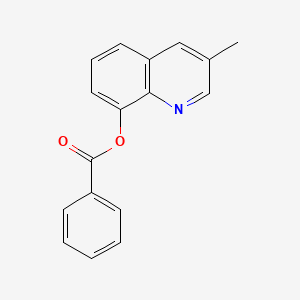 molecular formula C17H13NO2 B3241425 3-Methylquinolin-8-yl benzoate CAS No. 1464-20-6