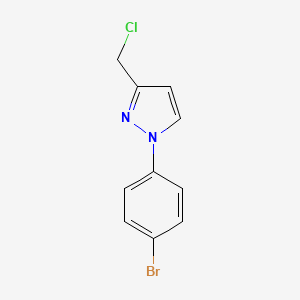 1-(4-bromophenyl)-3-(chloromethyl)-1H-pyrazole