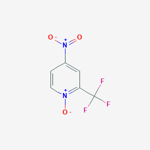 molecular formula C6H3F3N2O3 B3241560 4-Nitro-2-(trifluoromethyl)pyridine 1-oxide CAS No. 147149-97-1