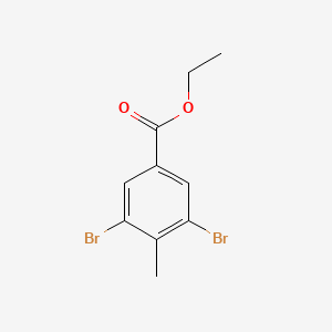 molecular formula C10H10Br2O2 B3241649 Ethyl 3,5-dibromo-4-methylbenzoate CAS No. 1478503-58-0