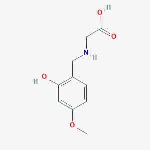 molecular formula C10H13NO4 B3241795 Glycine, N-[(2-hydroxy-4-methoxyphenyl)methyl]- CAS No. 148515-72-4