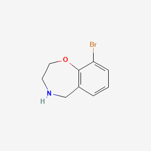 molecular formula C9H10BrNO B3241821 9-Bromo-2,3,4,5-tetrahydro-1,4-benzoxazepine CAS No. 1486219-77-5