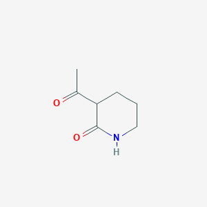 molecular formula C7H11NO2 B3241824 3-Acetylpiperidin-2-one CAS No. 14864-75-6